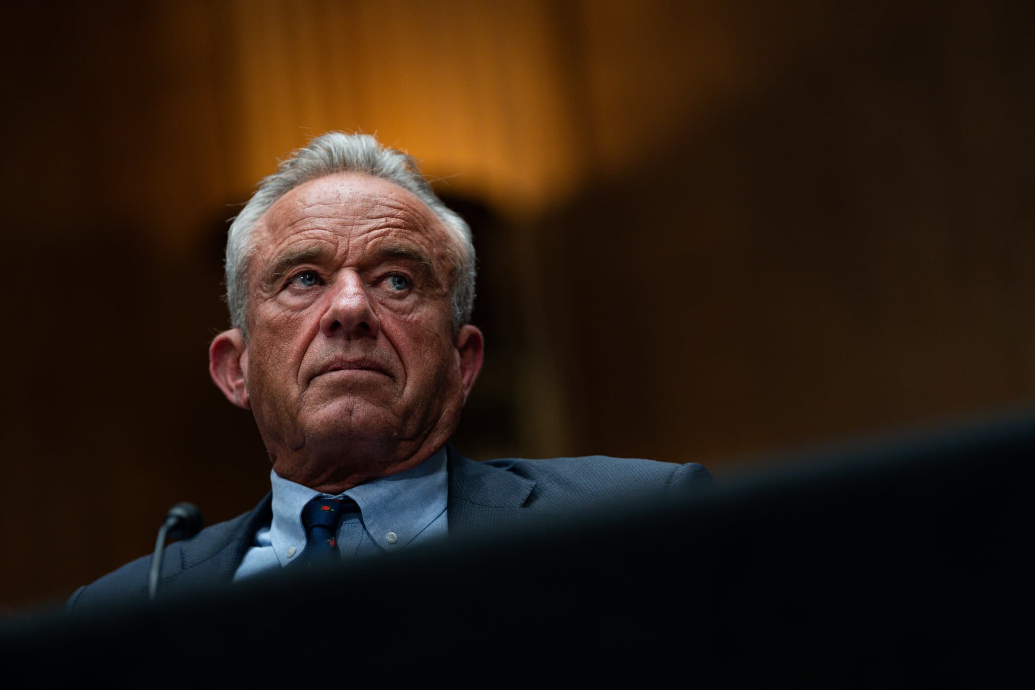 Combative, Defensive and Occasionally Contrite, Kennedy Walks a Fine Line