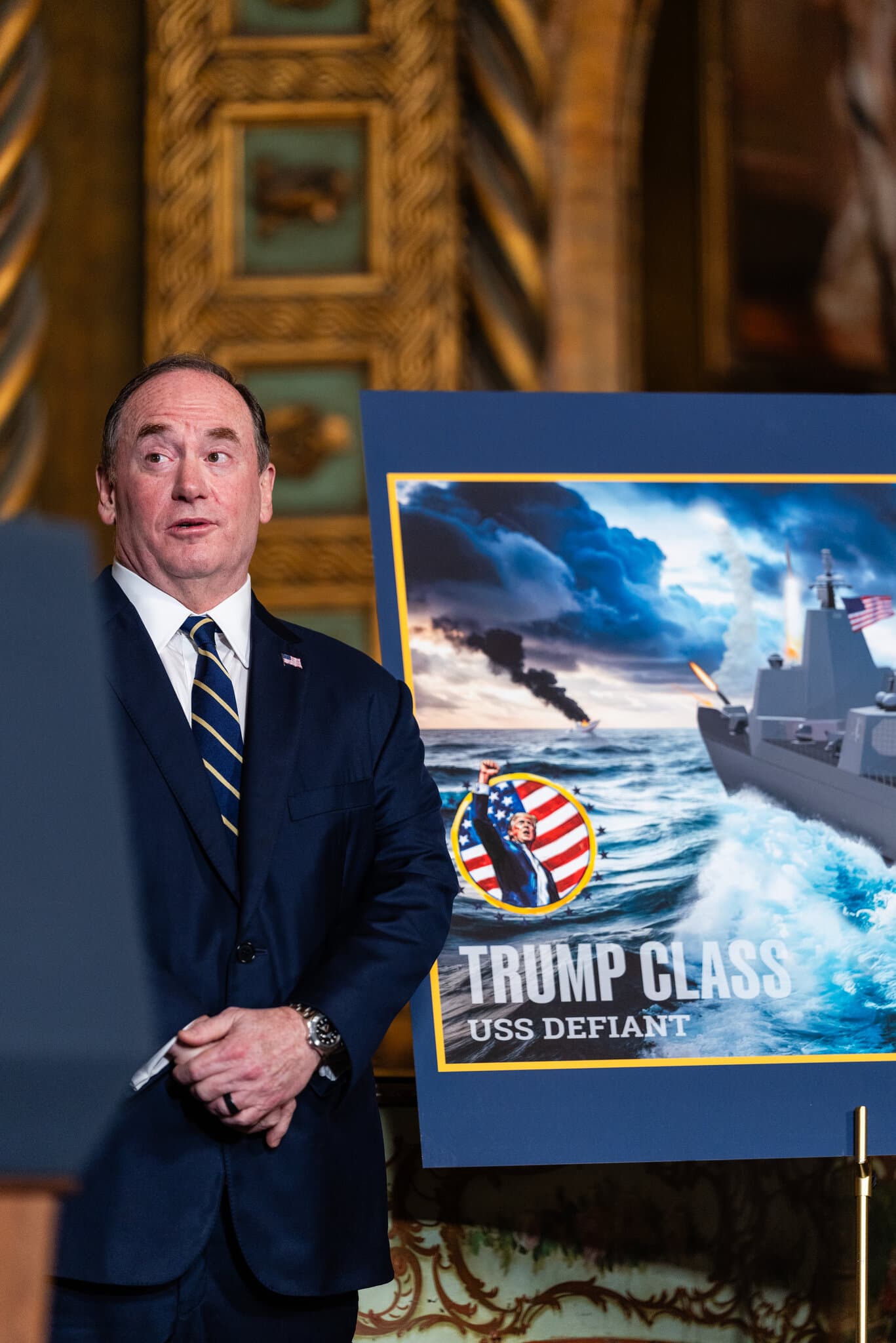 Trump’s Dreams for a Battleship Led to His Navy Secretary’s Ouster