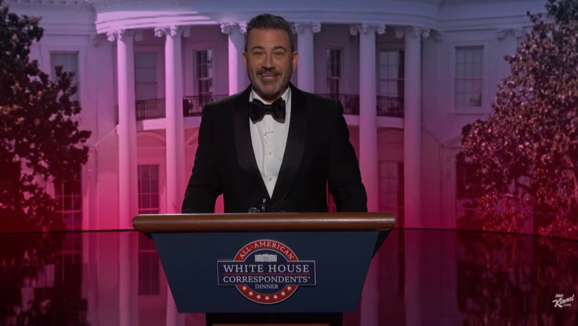 Jimmy Kimmel Roasts Trump at a Mock White House Correspondents’ Dinner