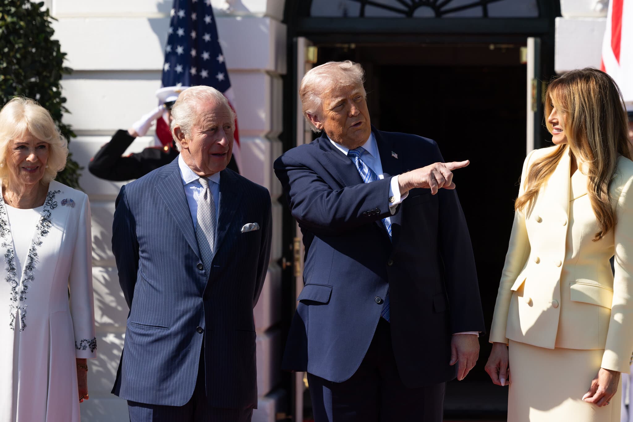 At a Moment of Chaos in Trump’s Washington, the Royals Come to Town