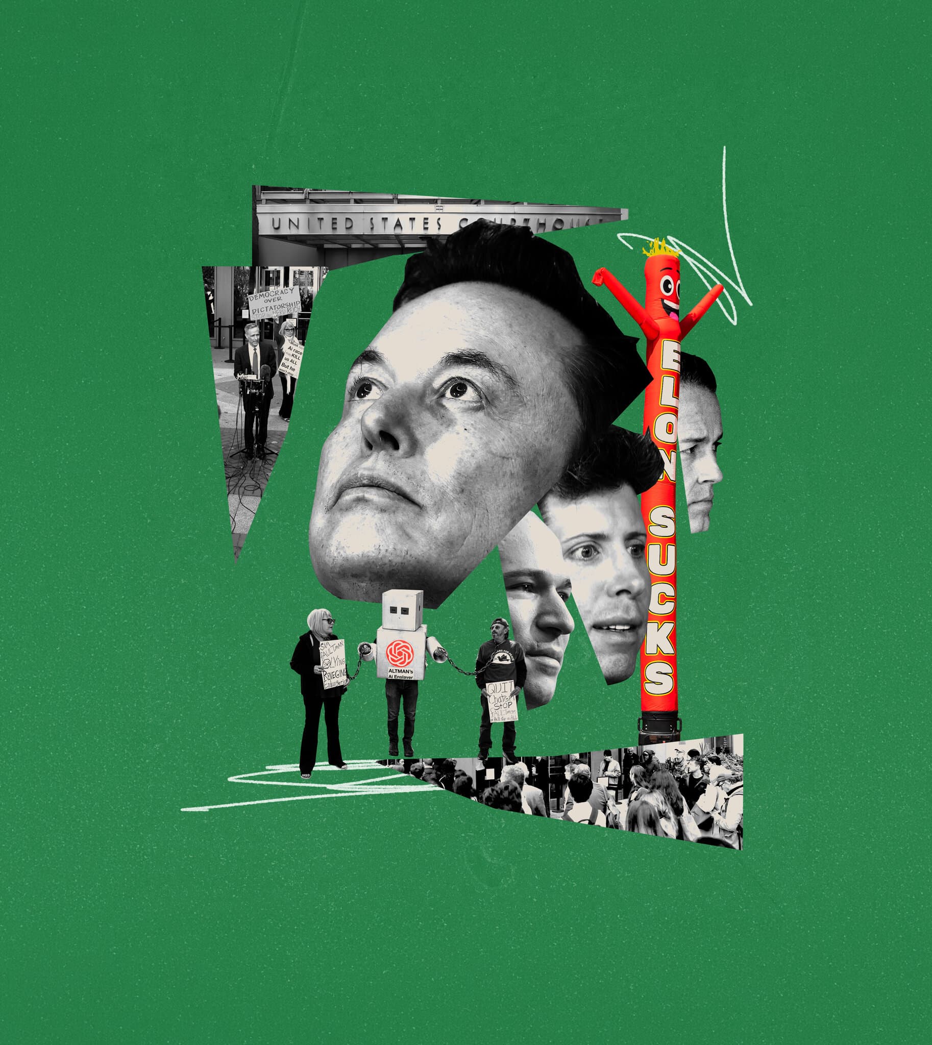 Inside the Courtroom Circus With Elon Musk and Sam Altman