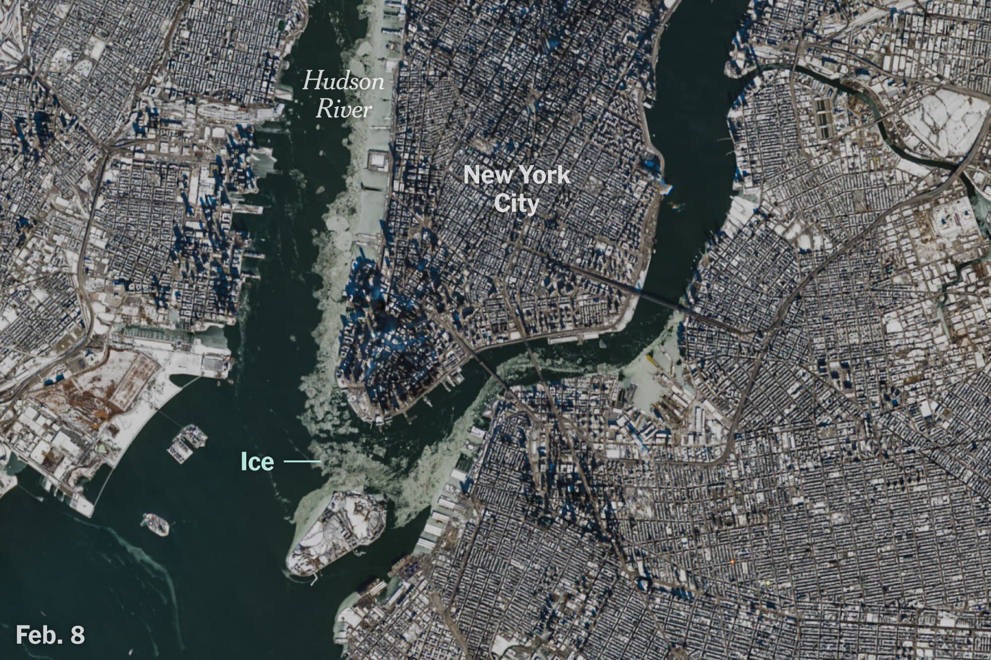 Looking Down at This Winter’s Big Freeze