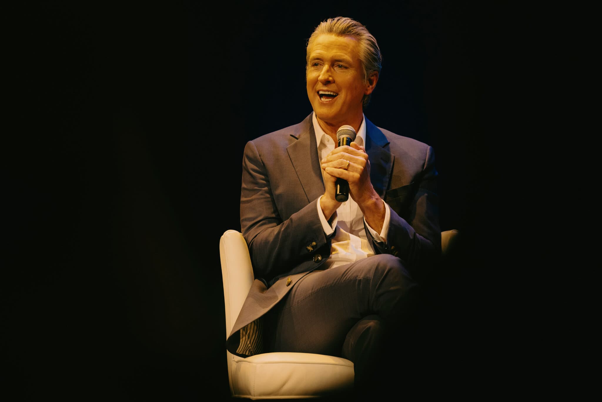 Newsom Heads to Nashville to Promote His Book, and Finds Many Former Californians