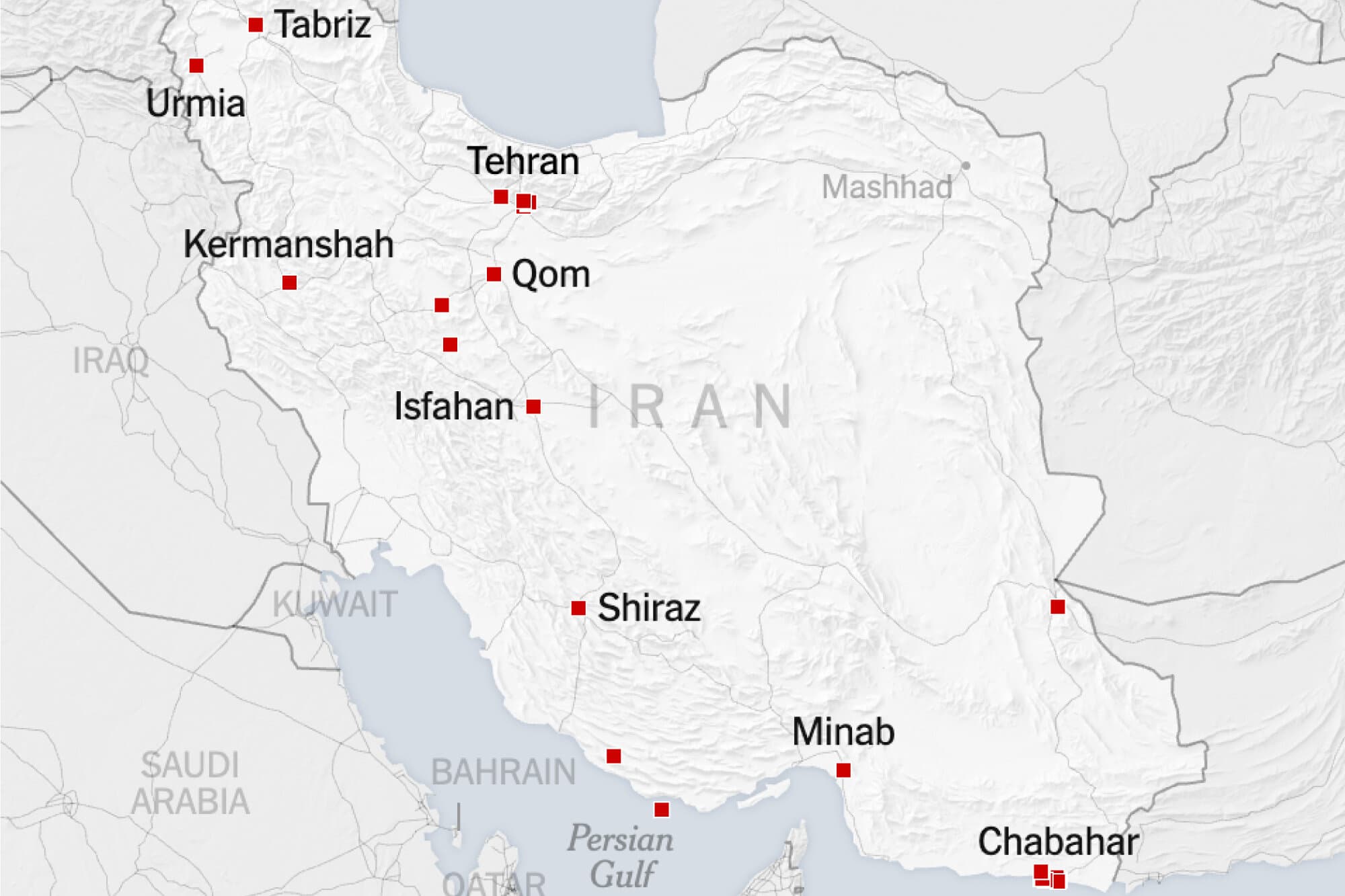 Air Defenses, Leadership: Maps Show What U.S. and Israel Hit in Iran Strikes