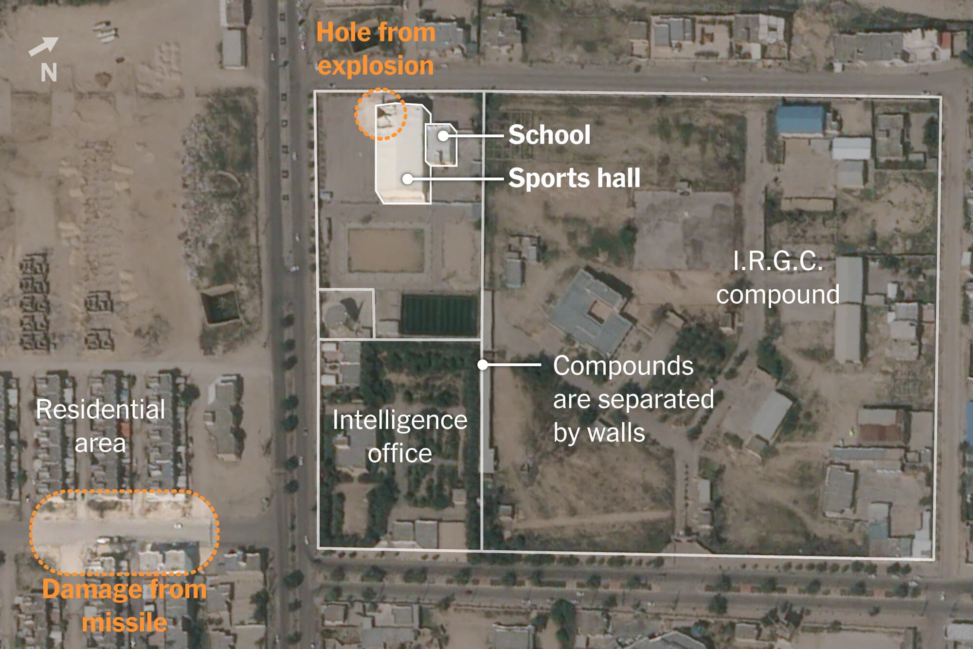 New U.S. Missile Hit Iranian Sports Hall and School, Analysis Shows