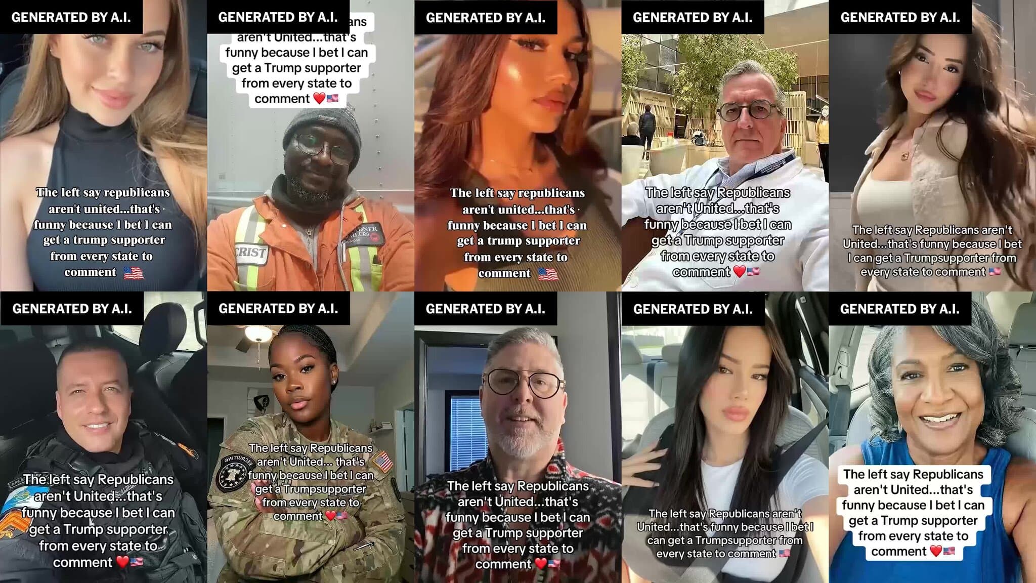 Hundreds of Fake Pro-Trump Avatars Emerge on Social Media