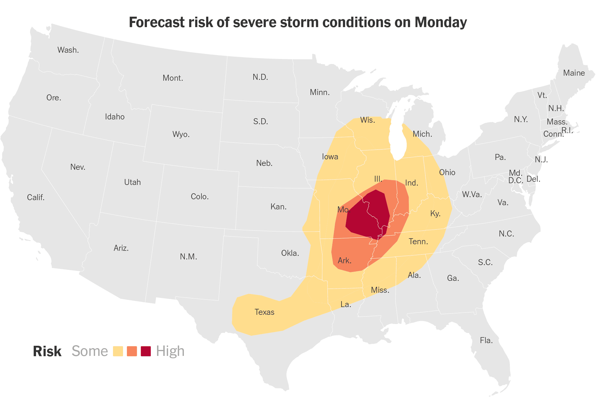 Storms Bring Warnings for Intense Tornadoes Across the Midwest