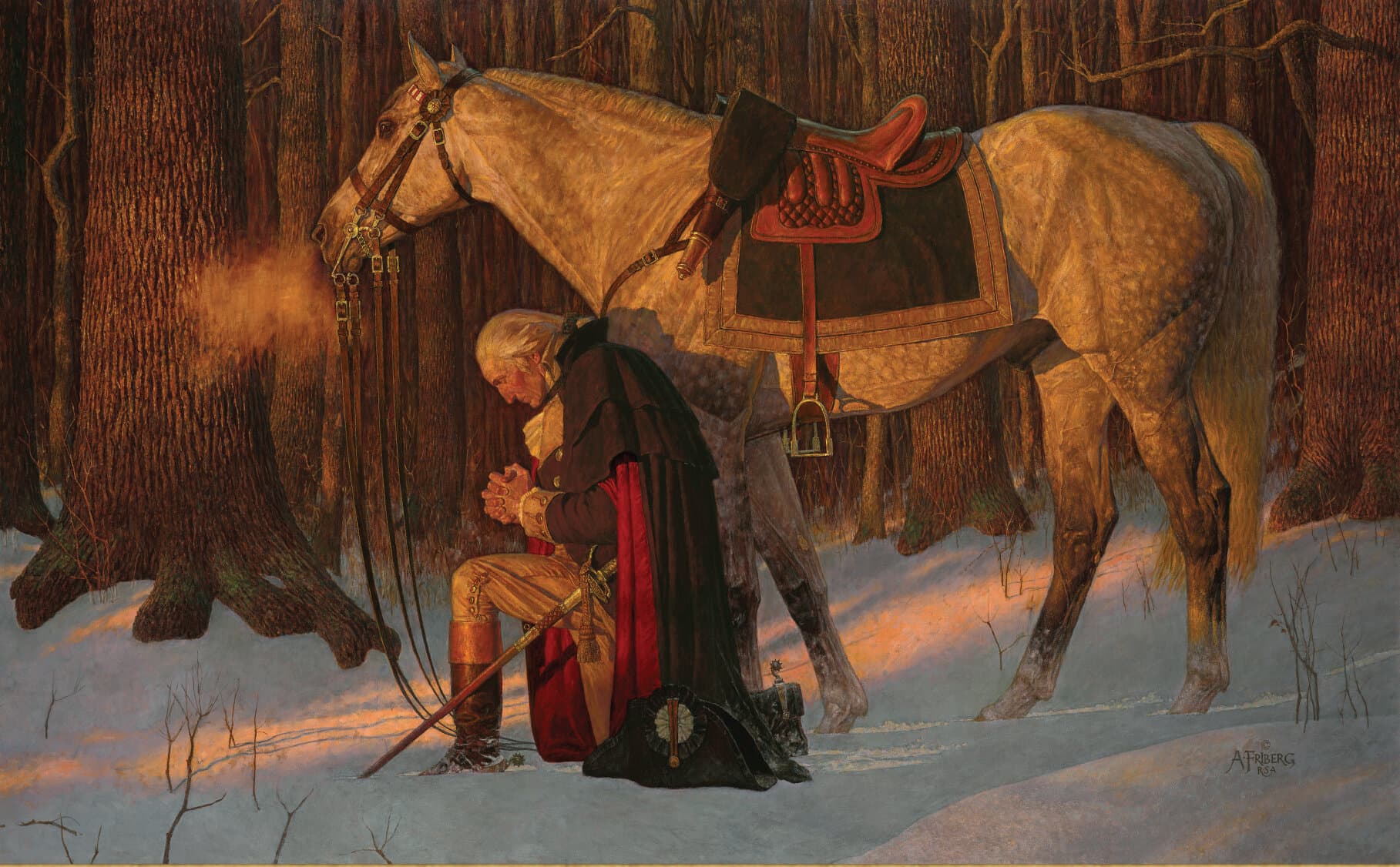 How an Image of Washington at Prayer Became a Touchstone for the Right