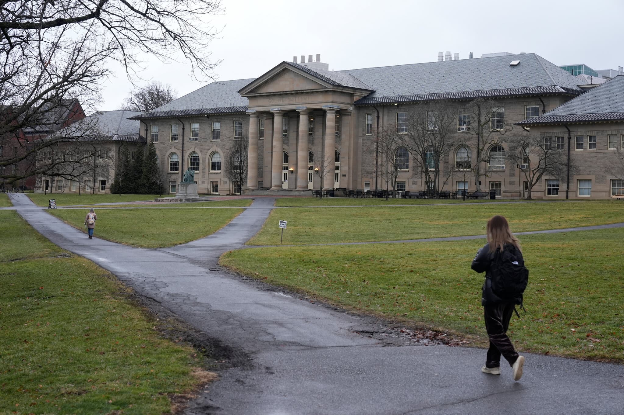 Cornell Criticizes Students After Its President Bumps Them With His Car