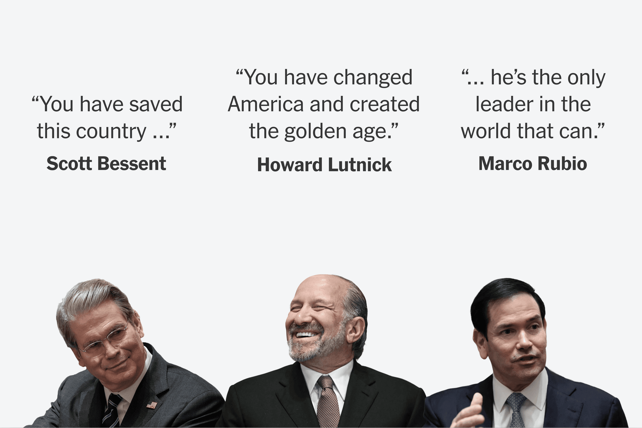Trump Is the Only Person Who Can Save America, According to His Cabinet