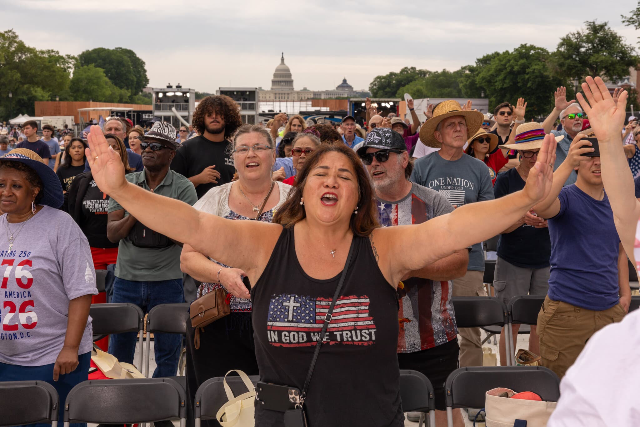 Trump Administration Pushes Narrative of Christian Founding at Rally