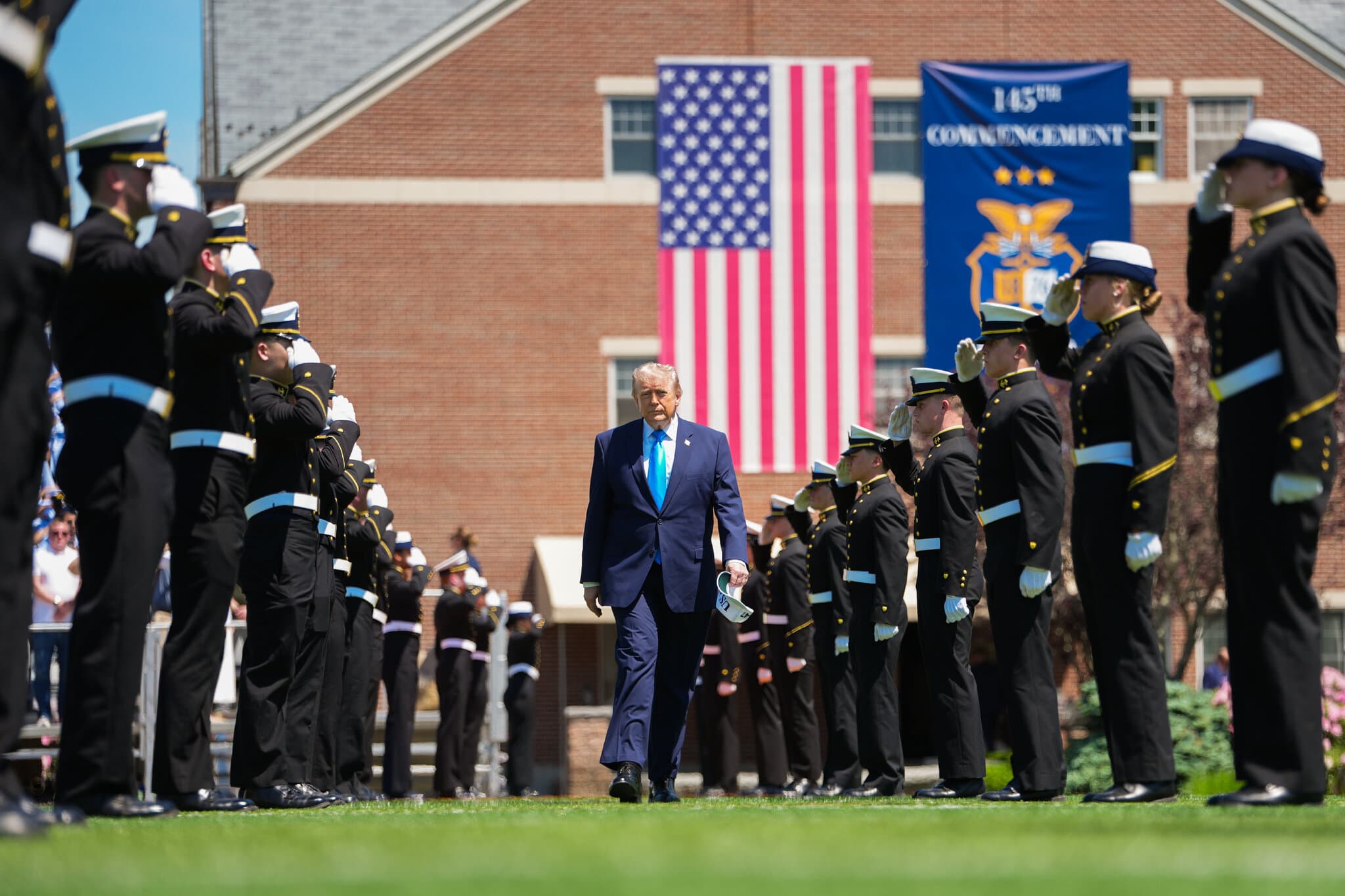 ‘Good Looking Men,’ the Iran War and Déjà Vu at Trump’s Coast Guard Speech