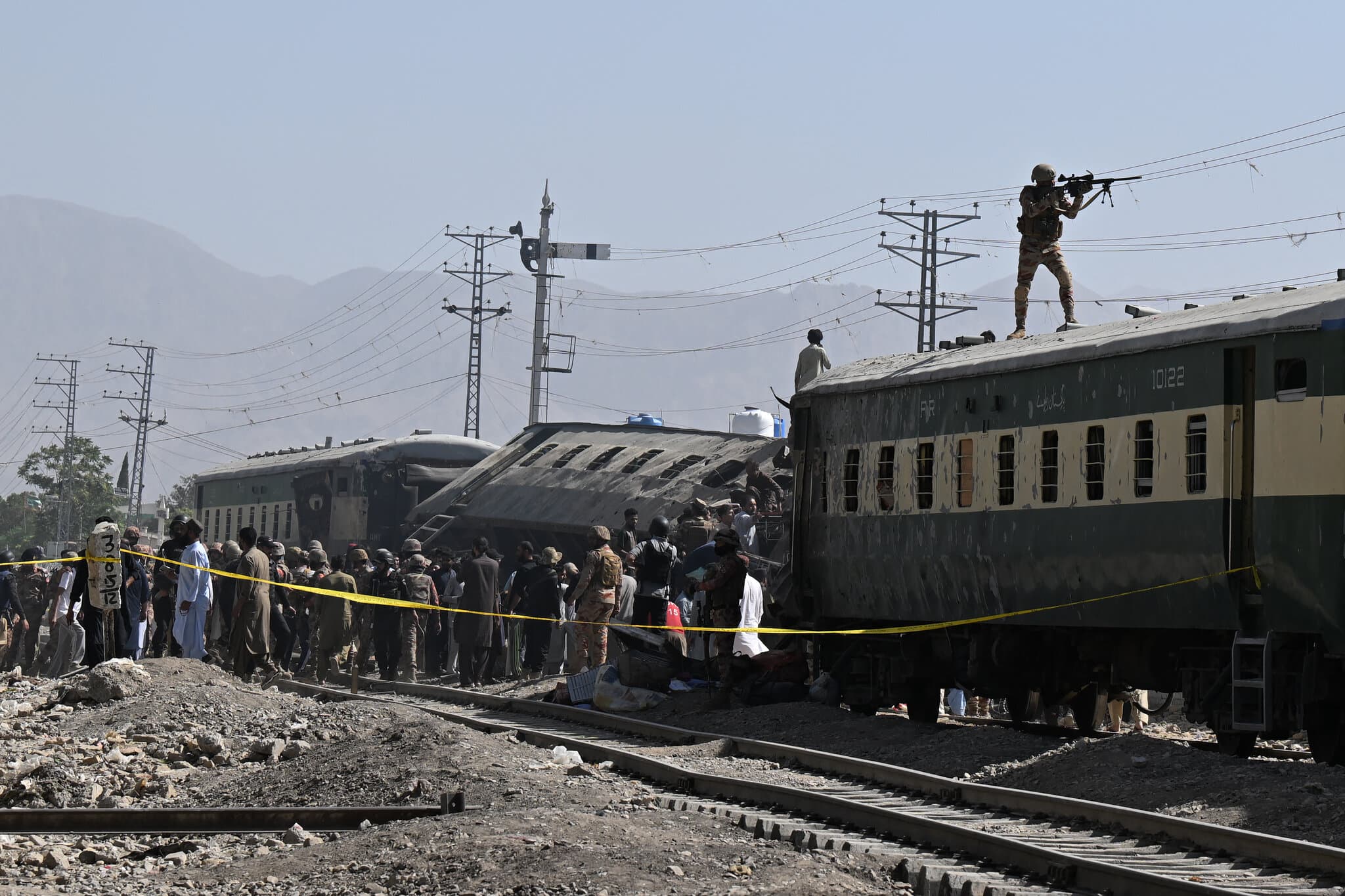 At Least 14 Killed in Bombing Attack That Derailed a Train in Pakistan
