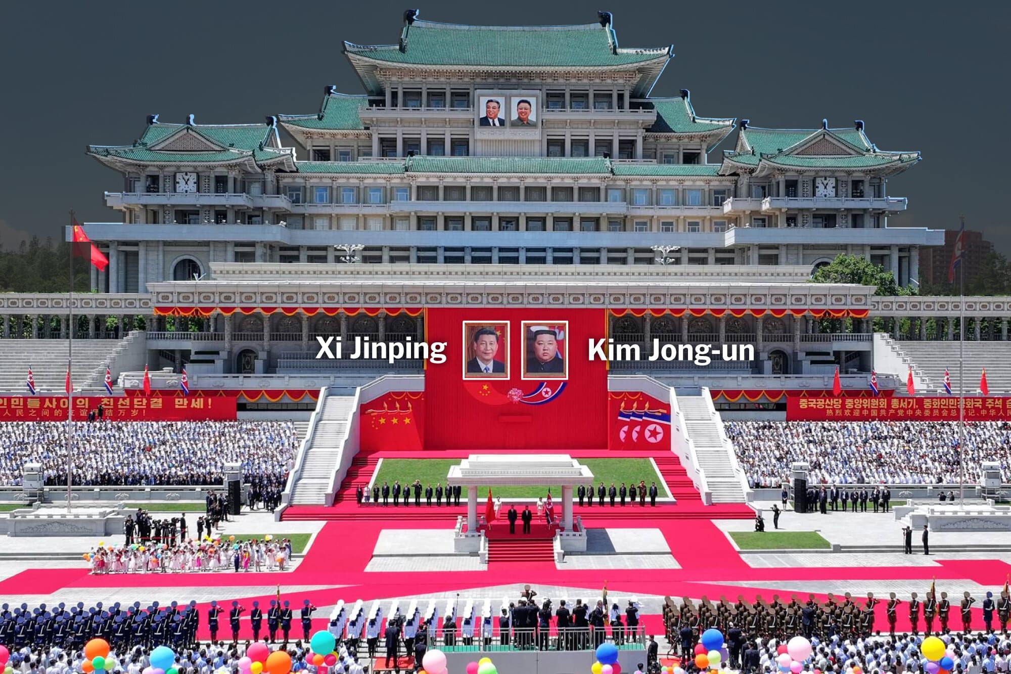 Behind the Pageantry in Pyongyang With Xi and Kim