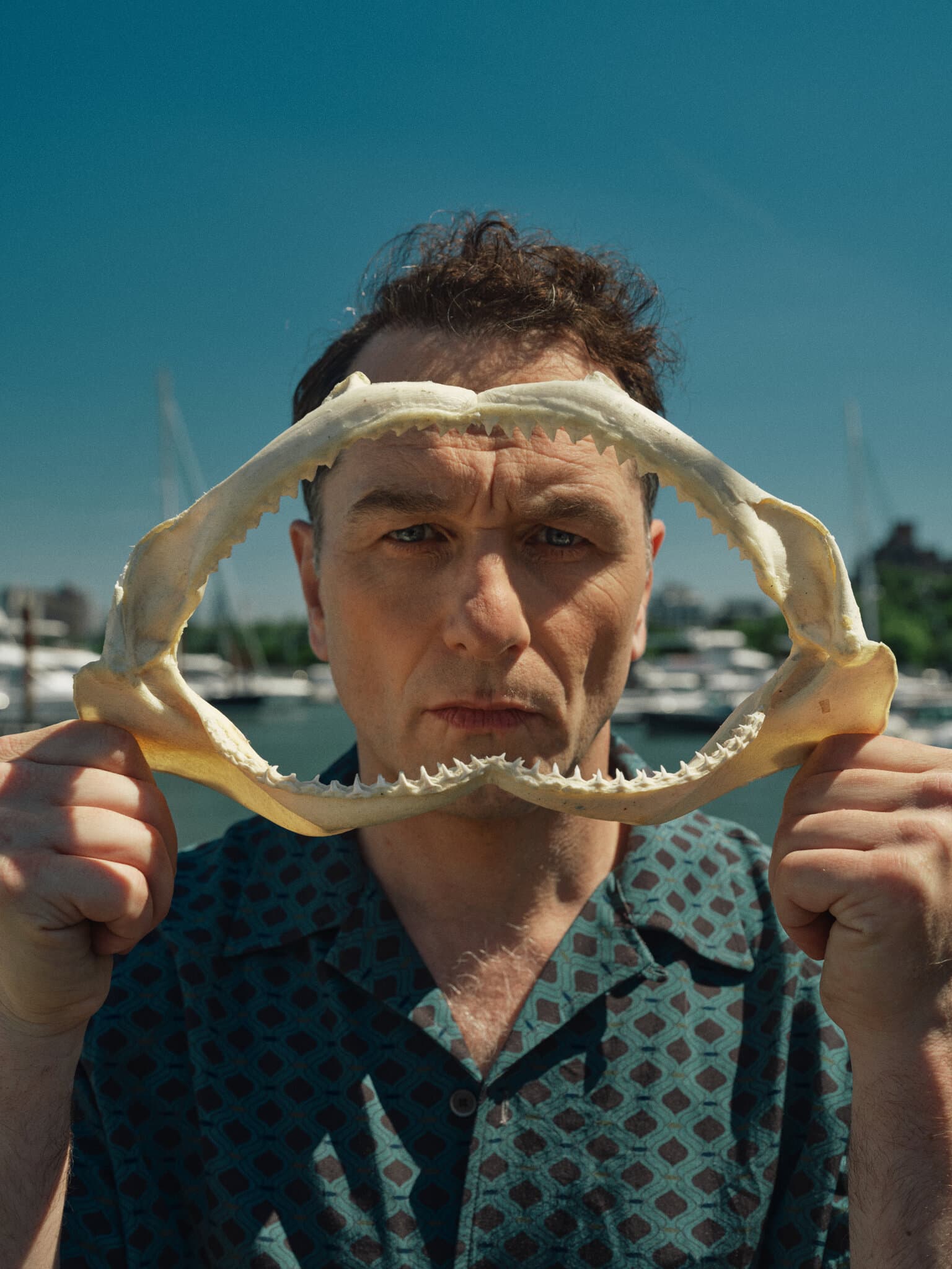 Matthew Rhys, of ‘Widow’s Bay,’ Is on a Boat. Barely.