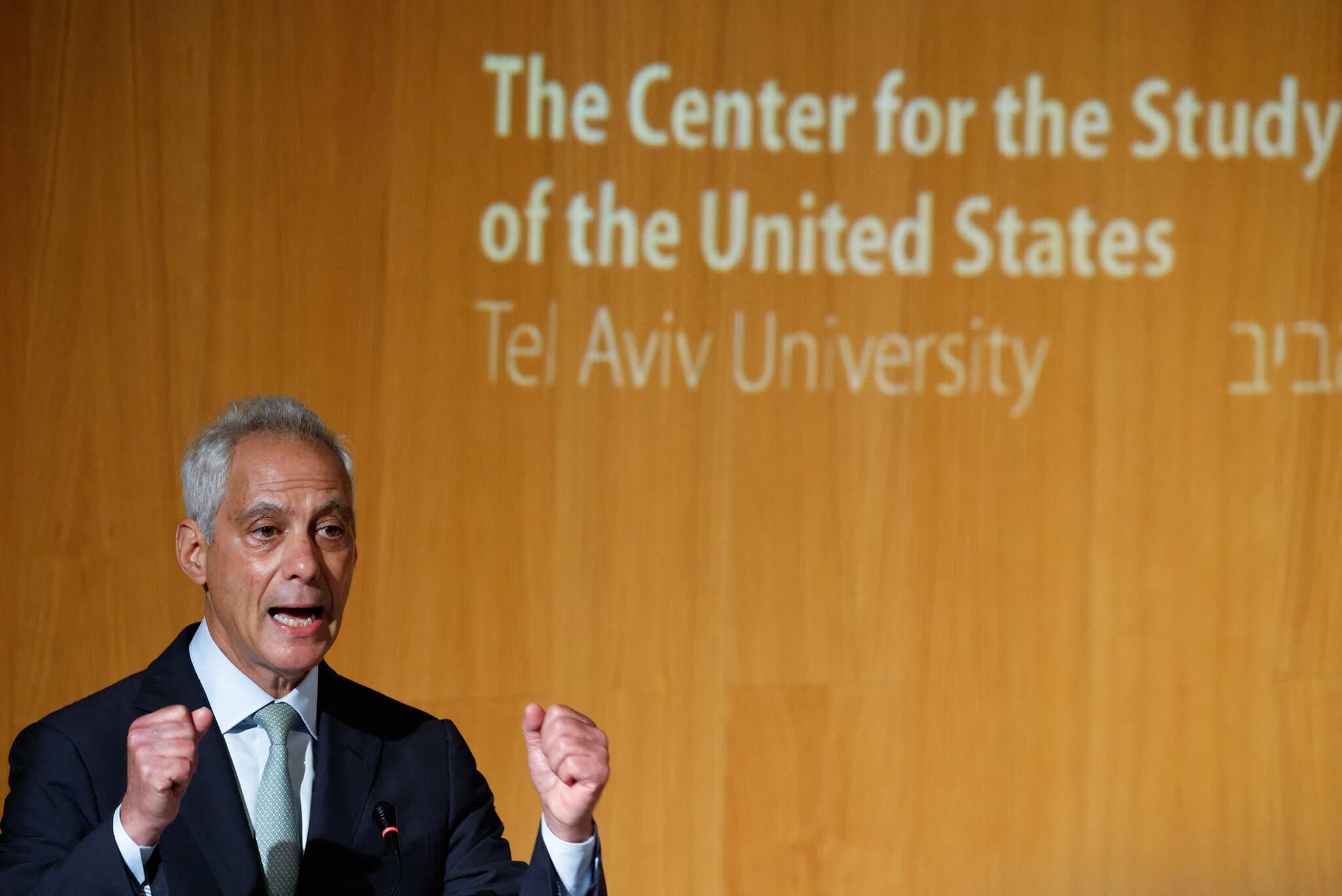 In Israel, Rahm Emanuel Calls for End of Unconditional U.S. Support