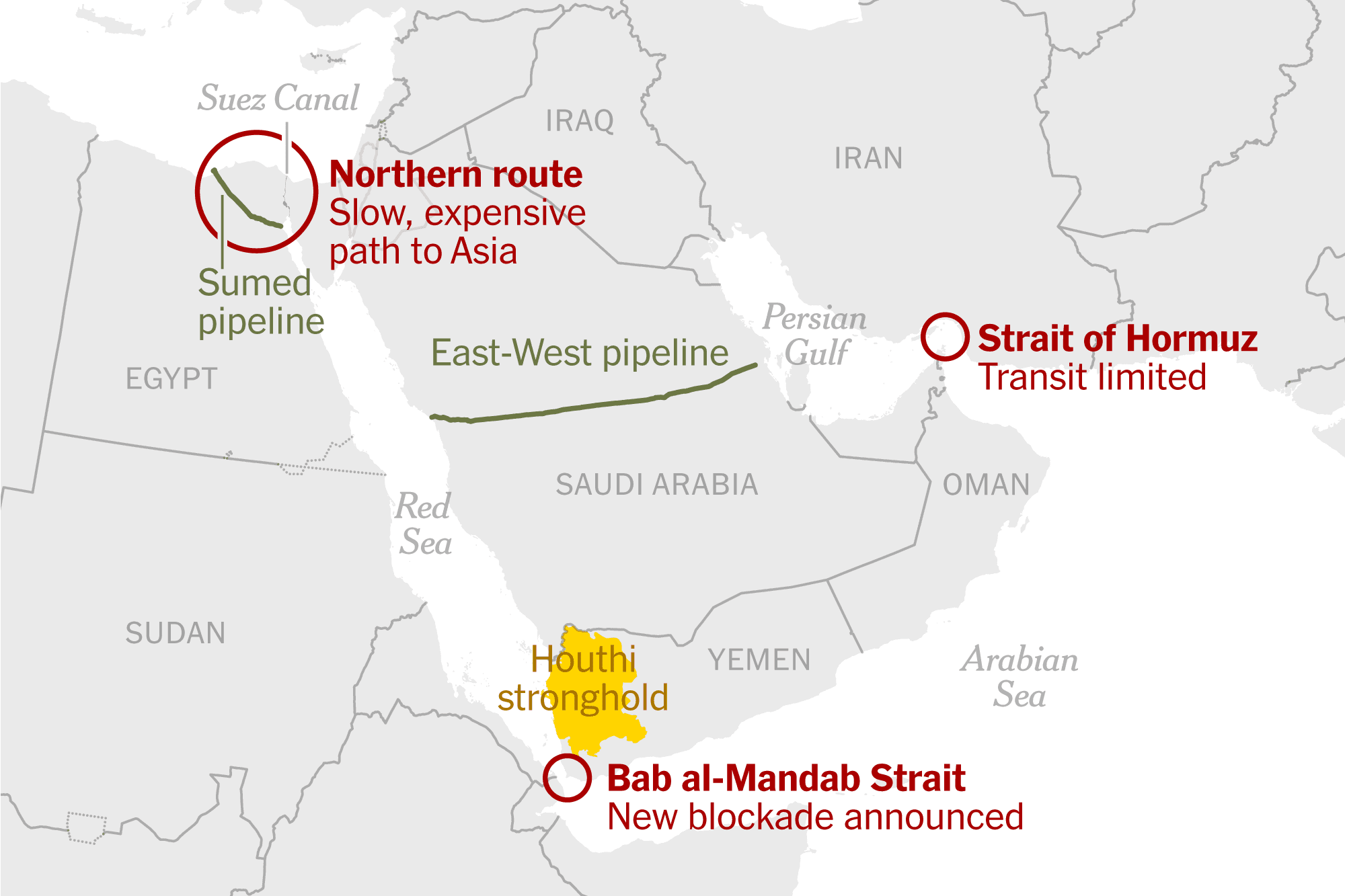 See How Houthis Put the Red Sea at Risk as an Alternative Oil Route