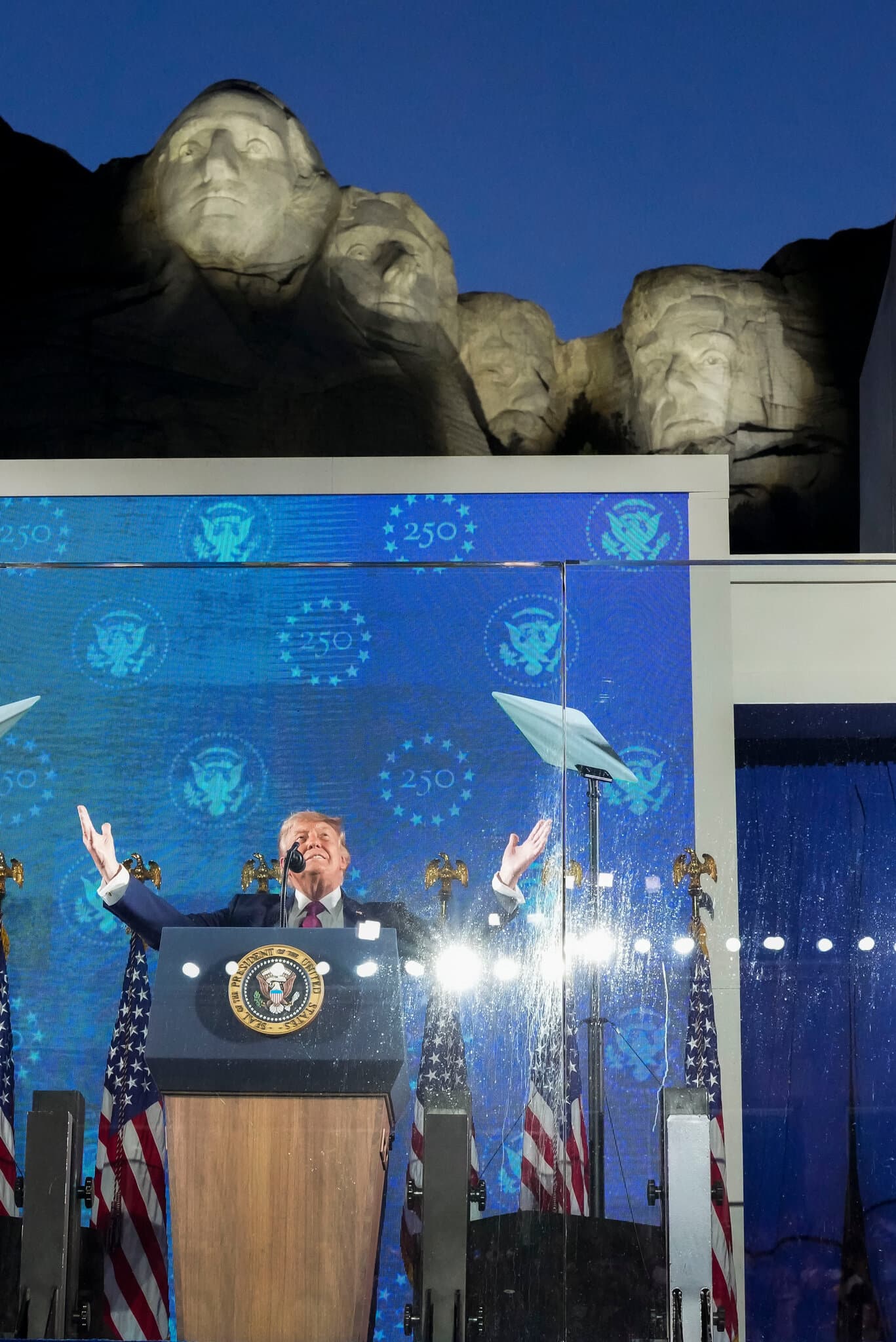 At Mount Rushmore, Trump Veers From Patriotism to ‘Communism’