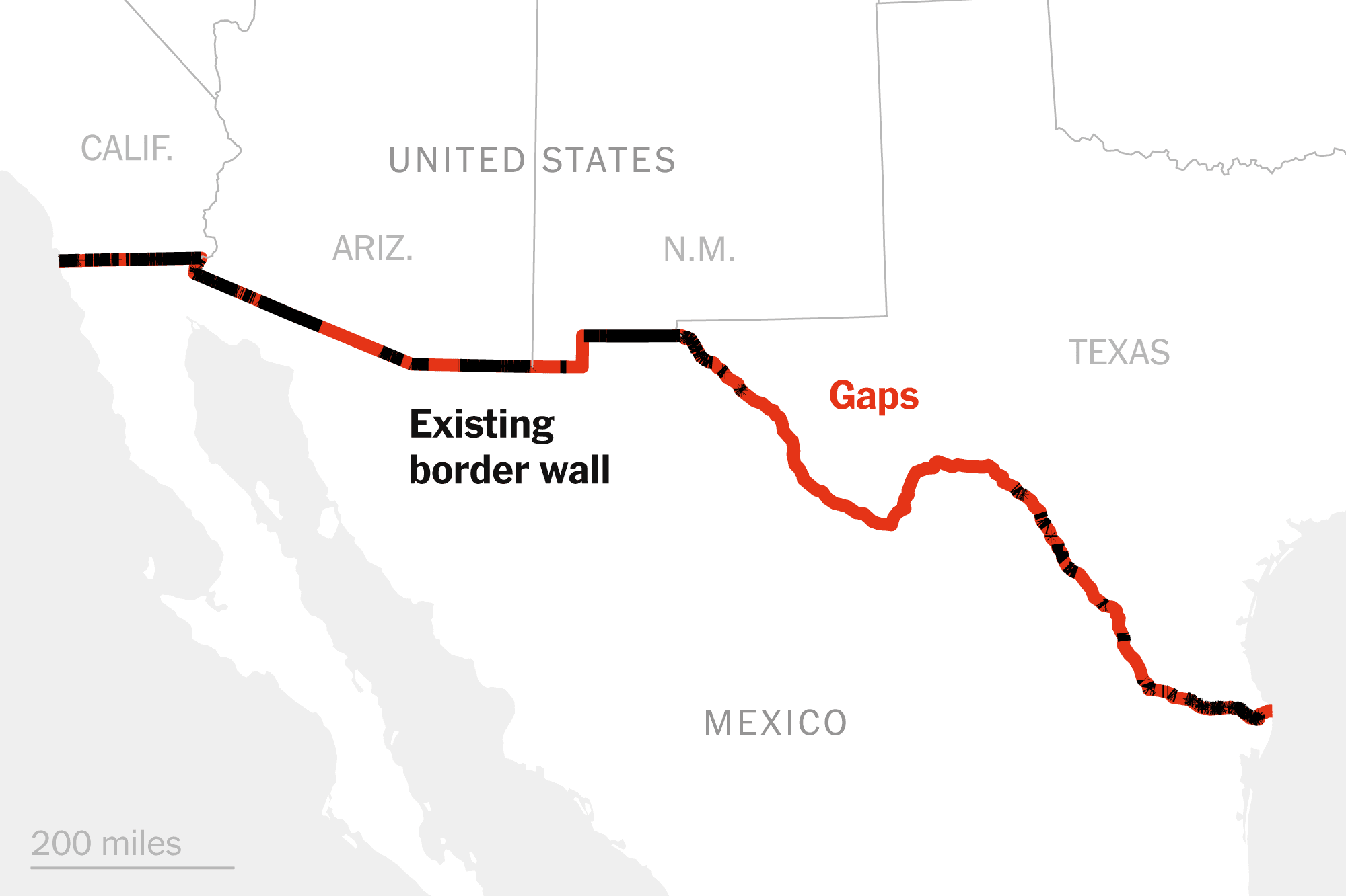 See Trump’s Plan to Fill the Gaps in the Border Wall