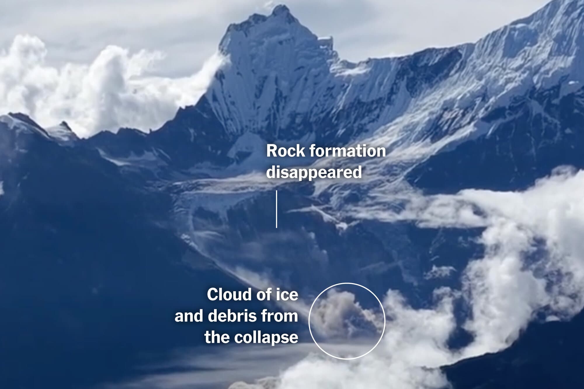 See the Moments After a Himalayan Glacier Collapsed, Causing a Deadly Flood