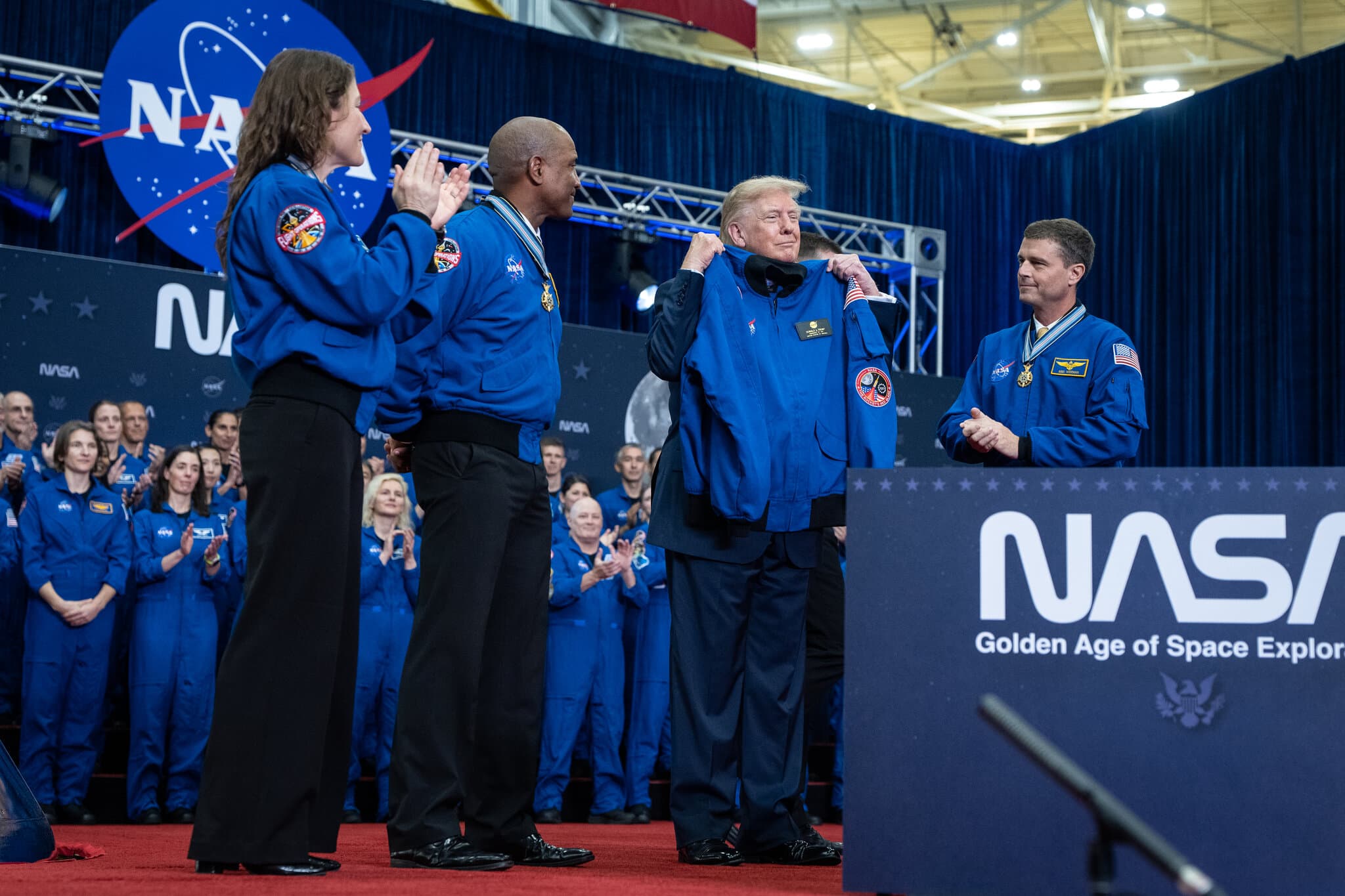 Trump Creates a Space Academy and Honors the Artemis Astronauts