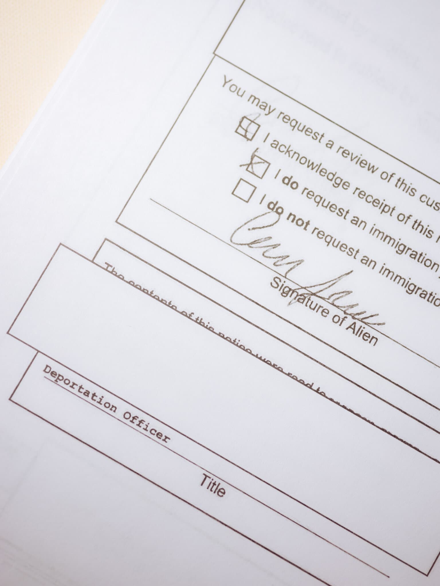 Immigrants’ Lawyers Say U.S. Is Redacting Documents Proving Legal Status