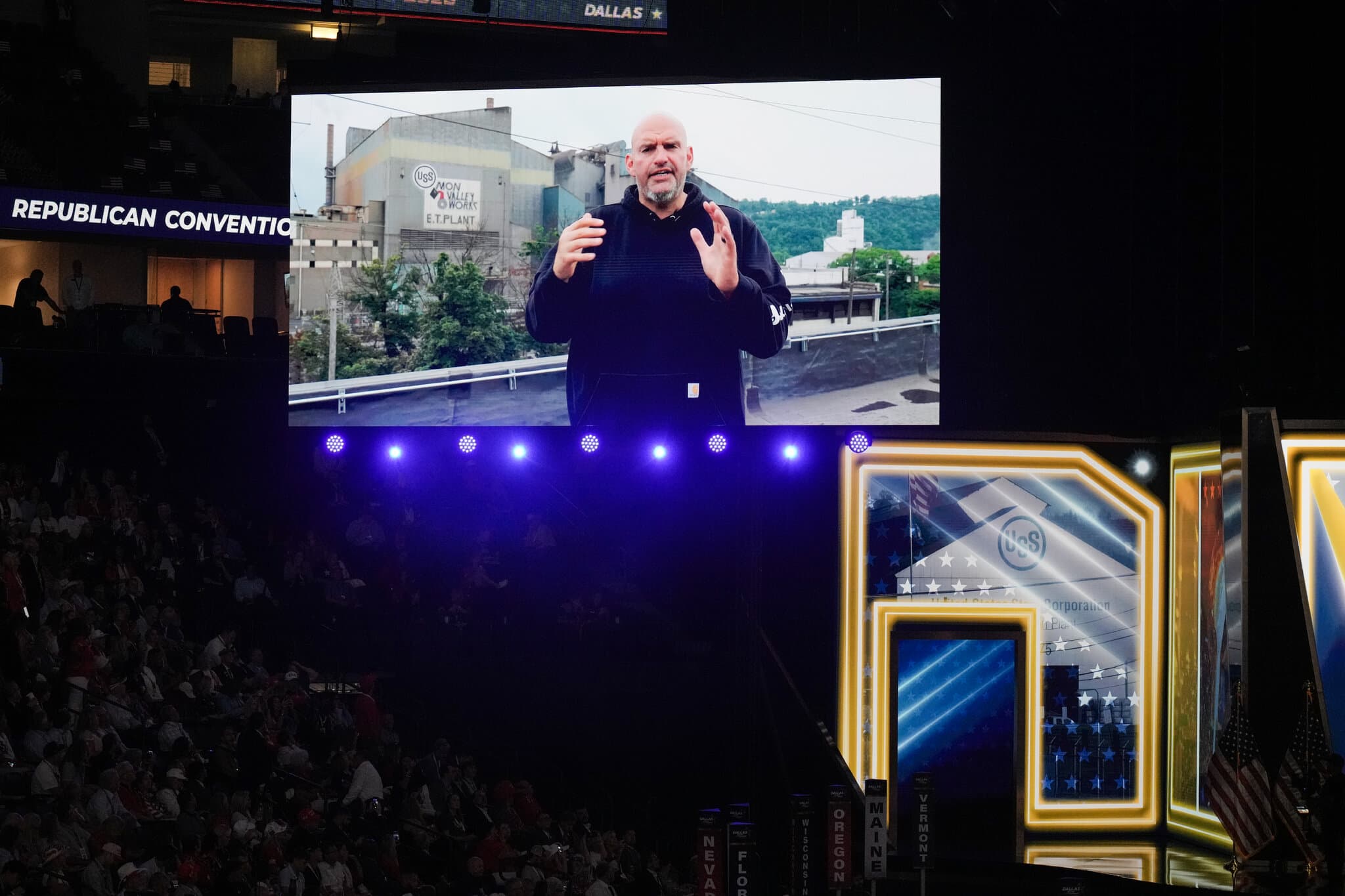 Democrats Say Fetterman’s G.O.P. Convention Video Had ‘the Persuasiveness of a North Korean Newscast’