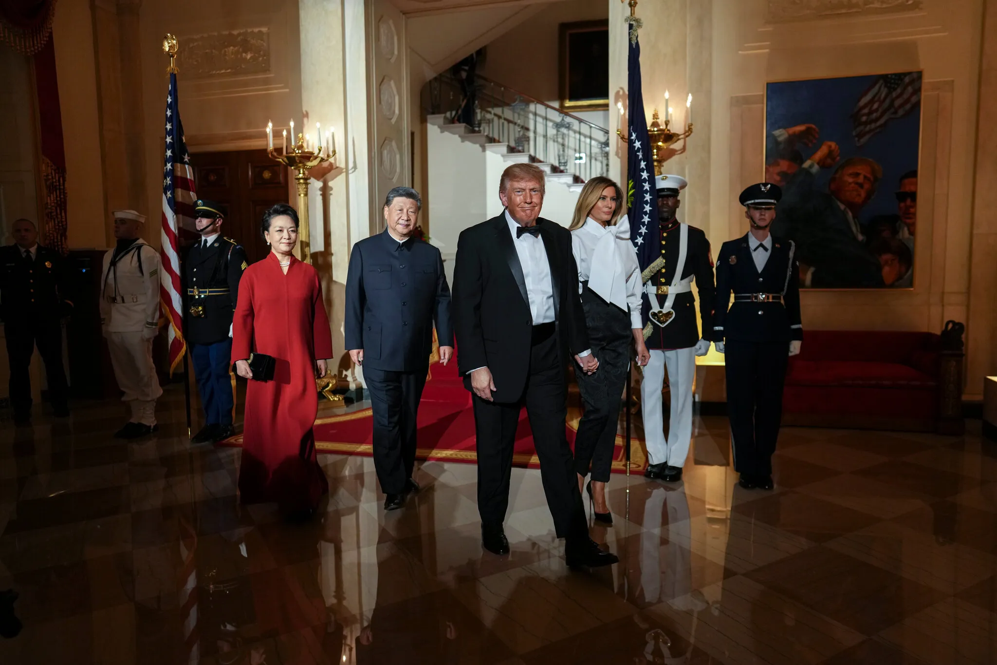 Pandas and Eagles and A.I., Oh My! Trump Throws a State Dinner for Xi