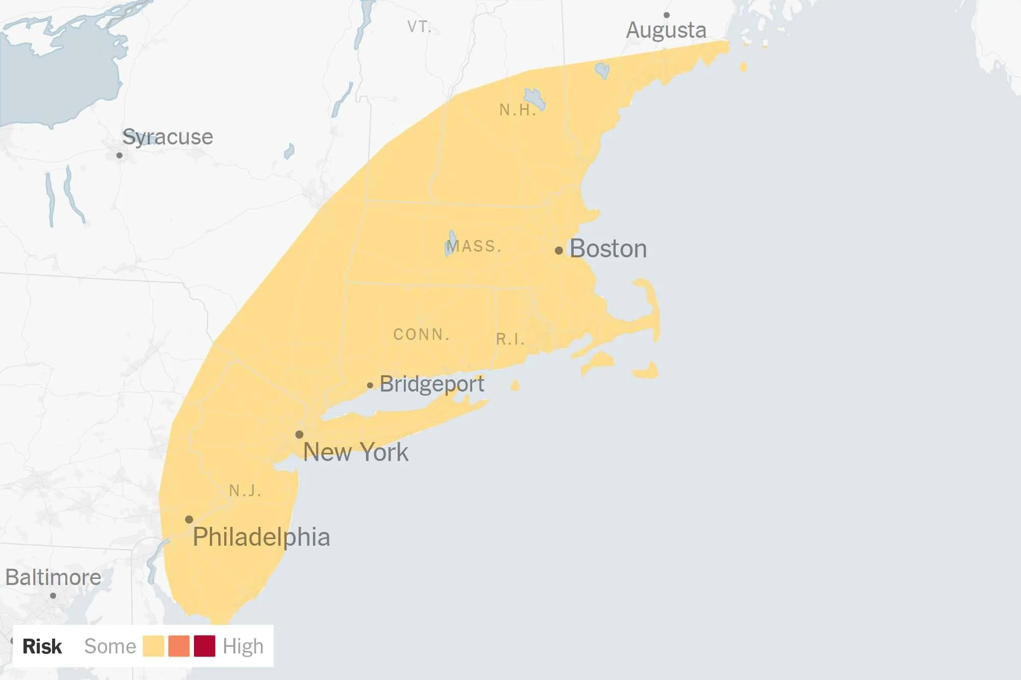 Powerful Fall Storm Is Strengthening as It Moves Up the East Coast