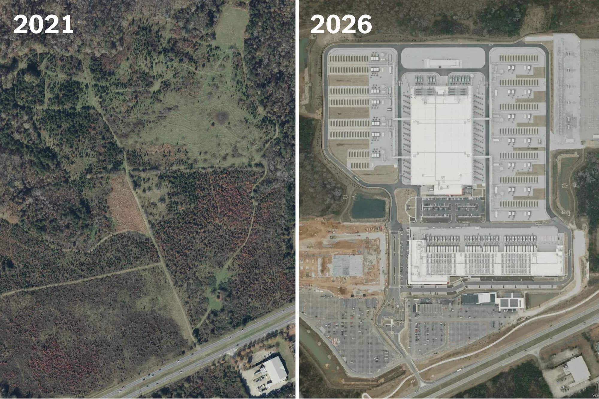 What the Data Center Boom Looks Like From the Sky