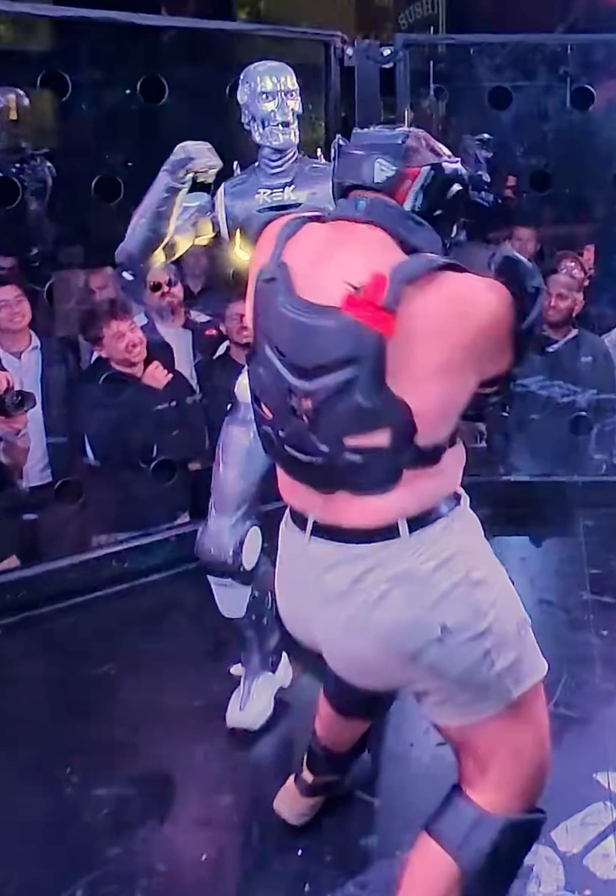 Man vs. ‘Terminator’-Like Robot in a Cage. California Called It Illegal.