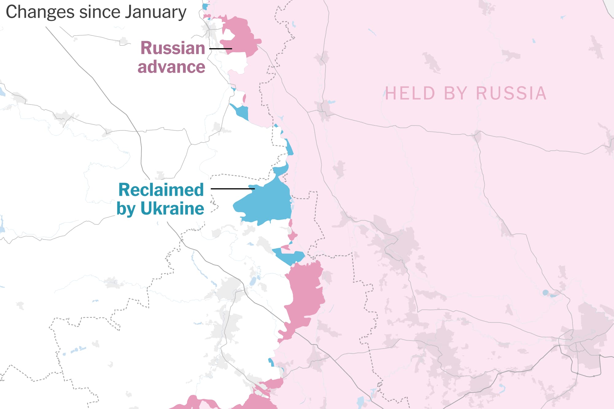 Ukraine Claws Back Land in the Donbas, Thwarting a Russian Push