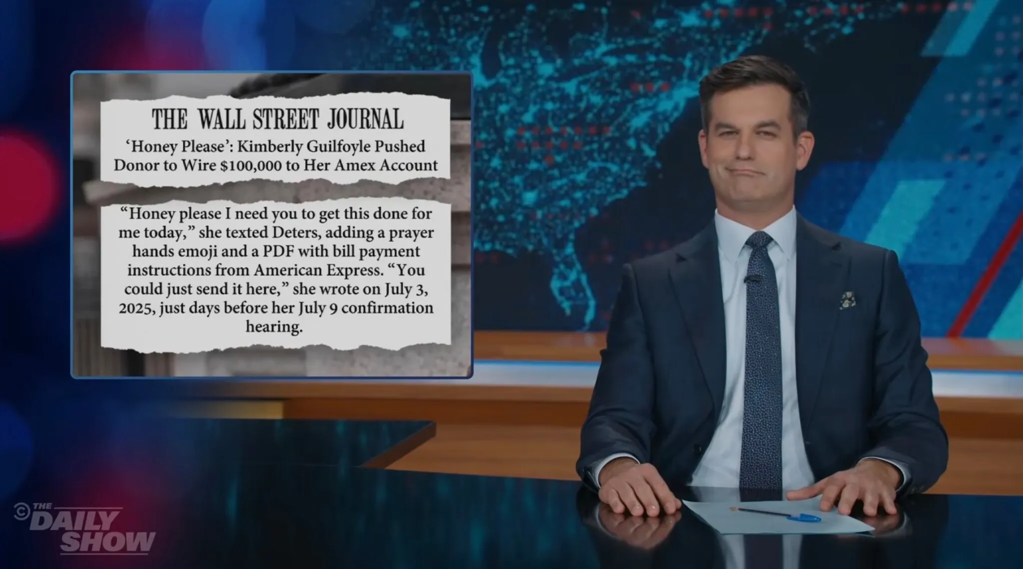 Michael Kosta Calls Kimberly Guilfoyle a Bad Fit for Bribery