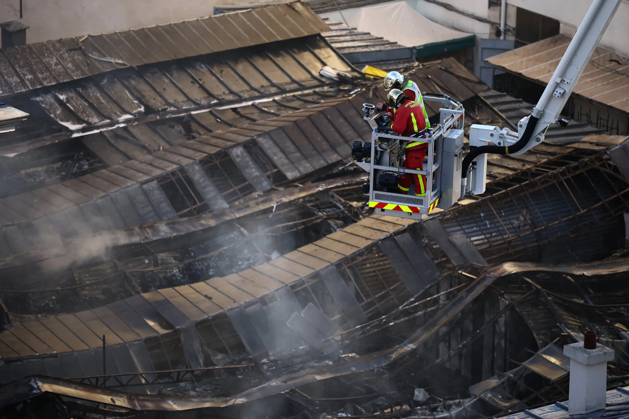 Fire Devastates the Oldest Covered Food Market in Paris