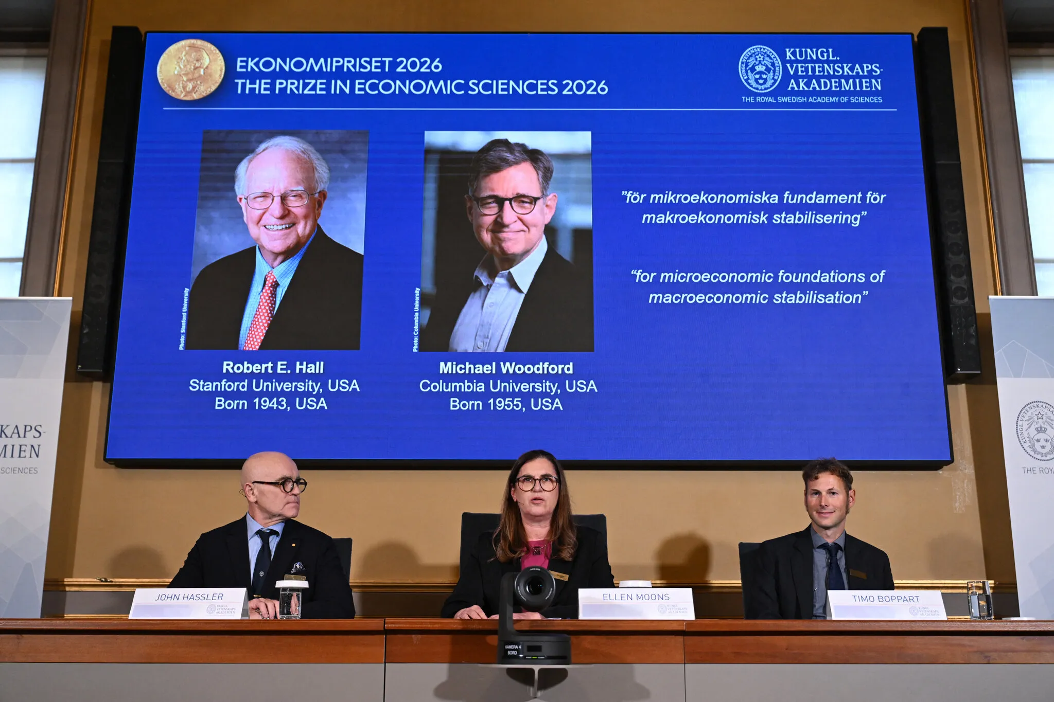 Duo Share Nobel in Economics for Work on Steering Through Booms and Busts