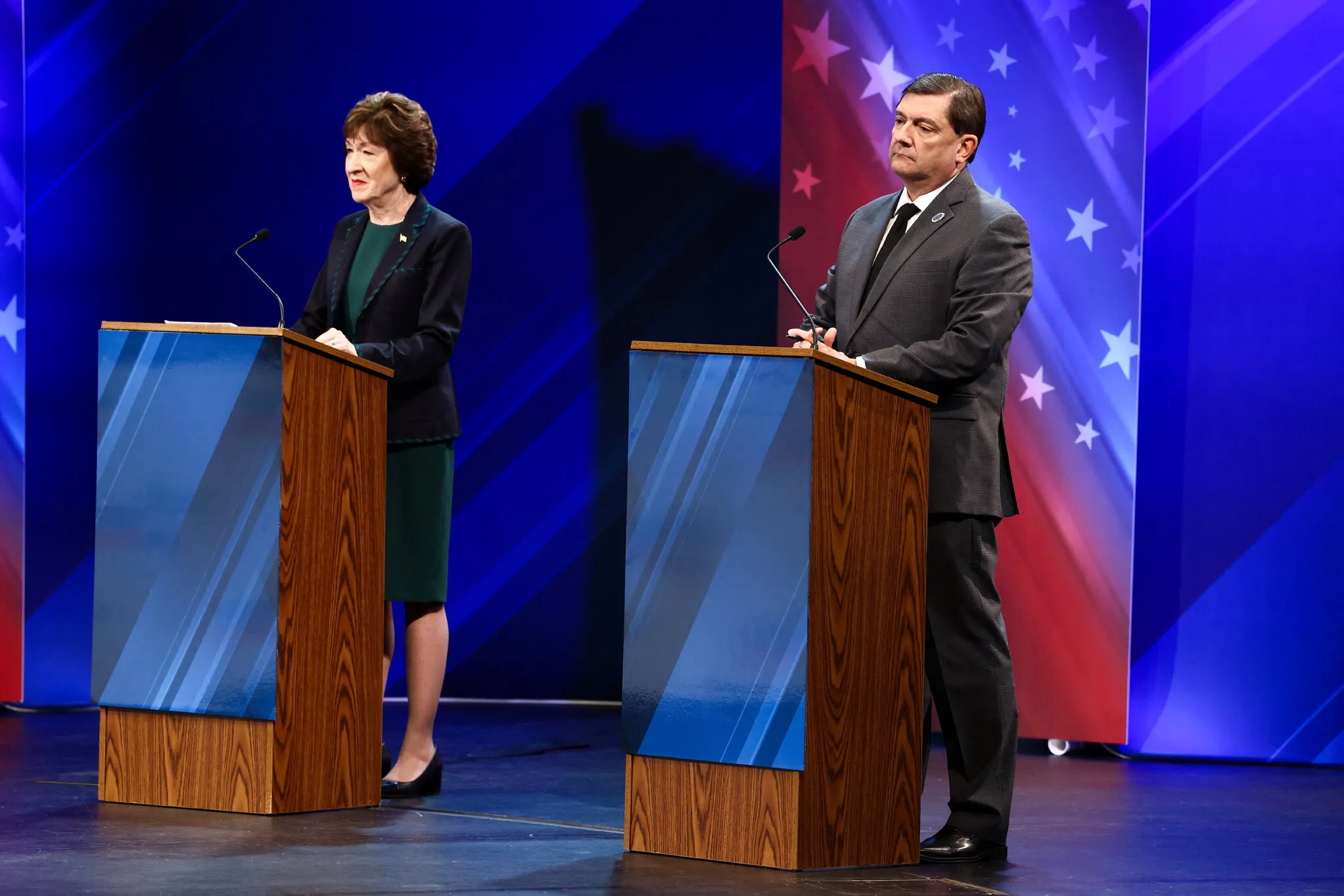 Susan Collins Criticizes Rival’s ‘Oh, Shut Up’ Comment as ‘Very Telling’