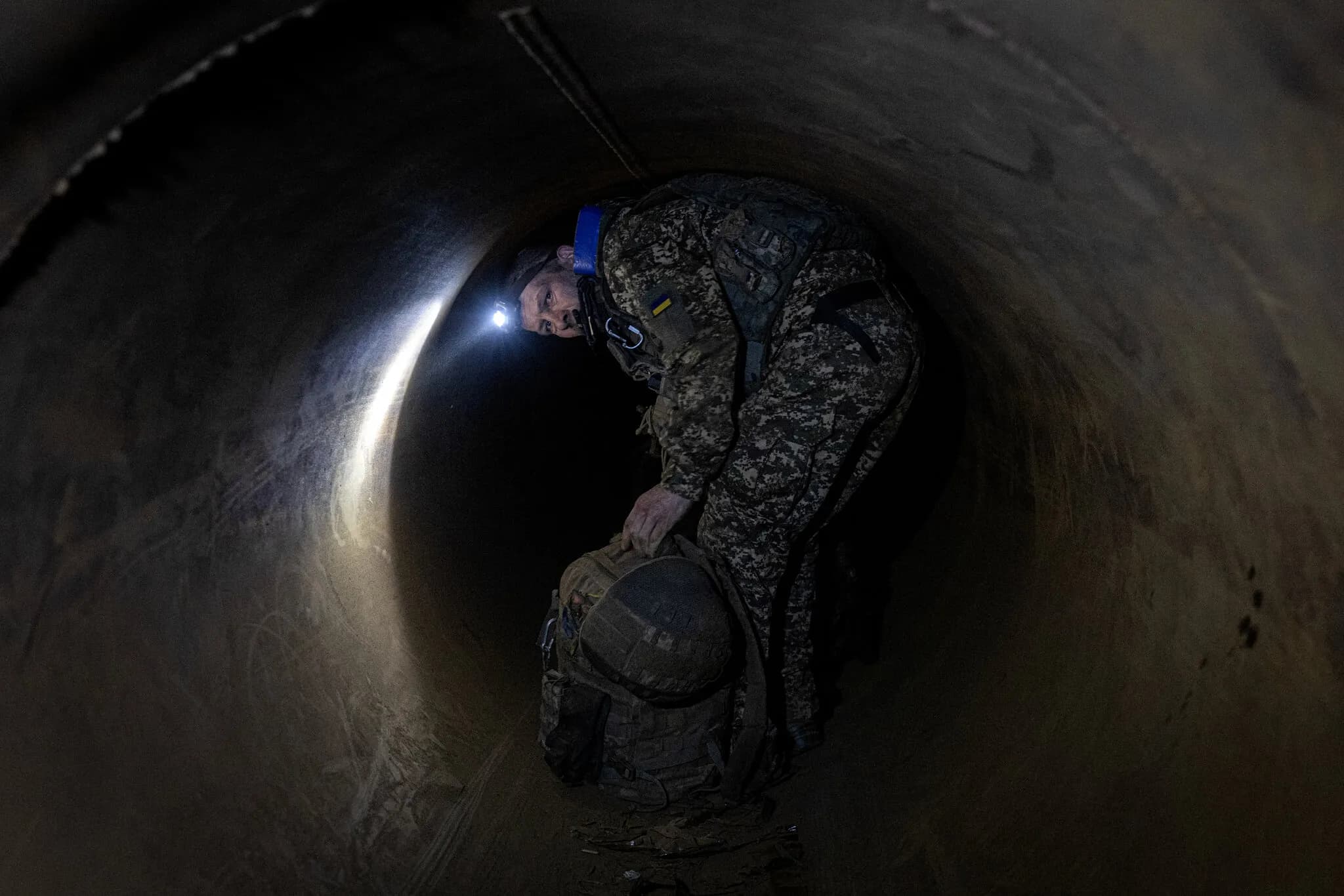 Ukrainians Are Fighting Russians Inside Underground Gas Pipes. I Went in One.